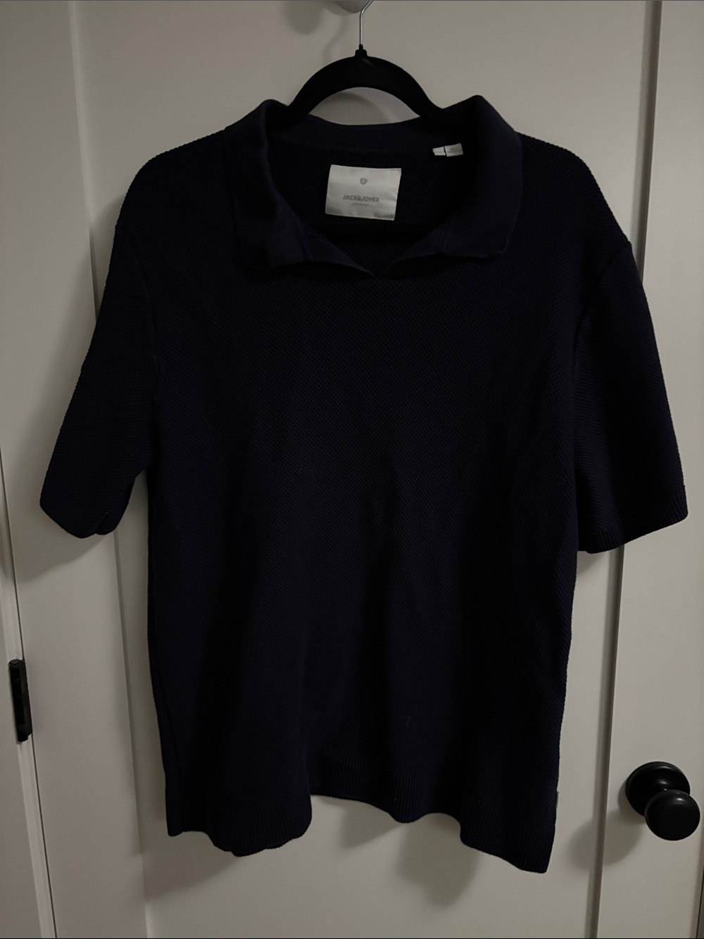 Jack & Jones Men's Navy Short-Sleeve Polo